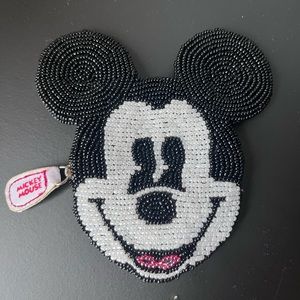 Mickey Mouse Beaded Coin Purse